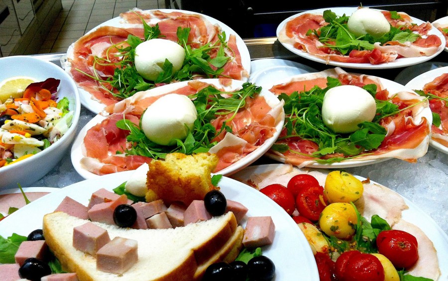 The antipasti station at an Autogrill in Italy. Credit: Copyright 2015 Terra Brockman