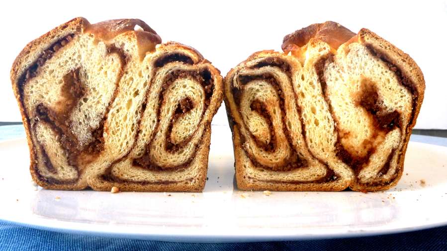 Slices of Povitica, a Croatian coffeecake, feature beautiful swirls of the chocolate walnut filling. Credit: Copyright 2015 Barbara Haber