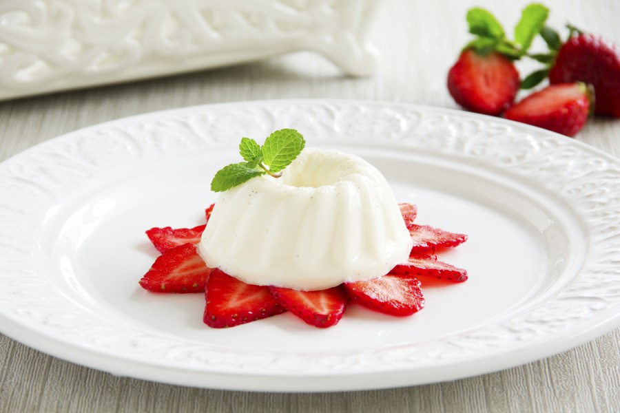 Classic blancmange, pictured, is even better when you blend the fruit right in. Credit: Copyright 2015 Lesyy