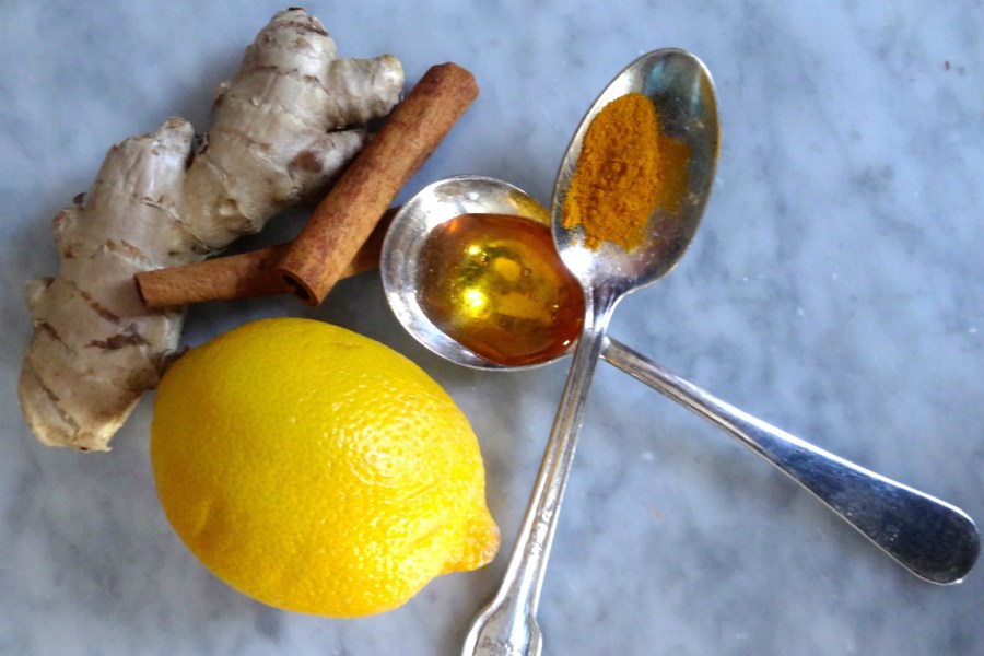 Create a ginger tea with tumeric, cayenne pepper, lemon, cinnamon and honey to keep colds away. Credit: Copyright 2016 Rose Winer