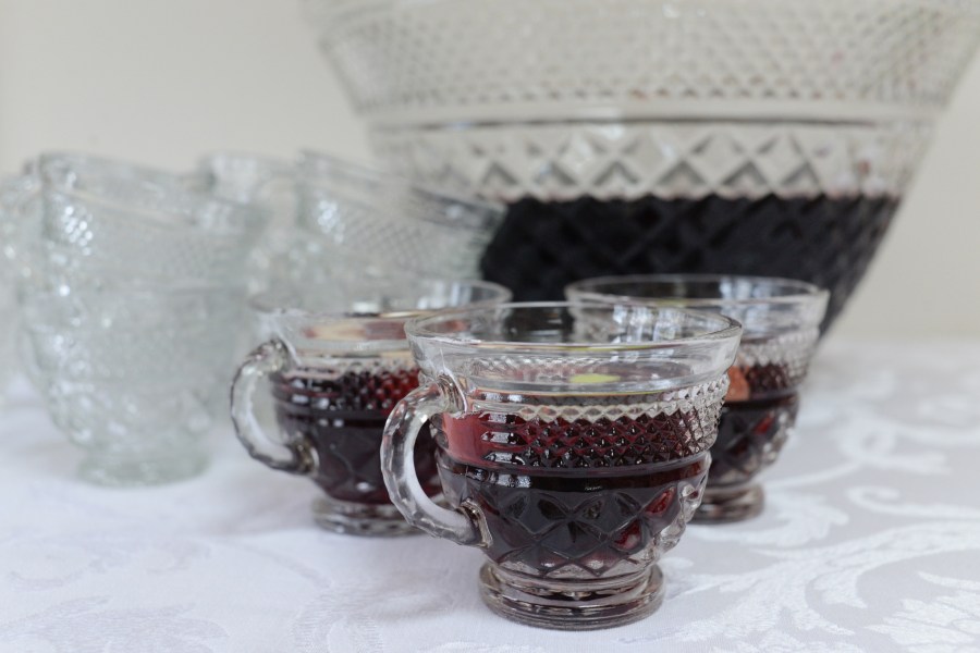 Serving punch at a holiday party is an easy way to keep the drinks flowing. Credit: Copyright 2016 Kathy Hunt